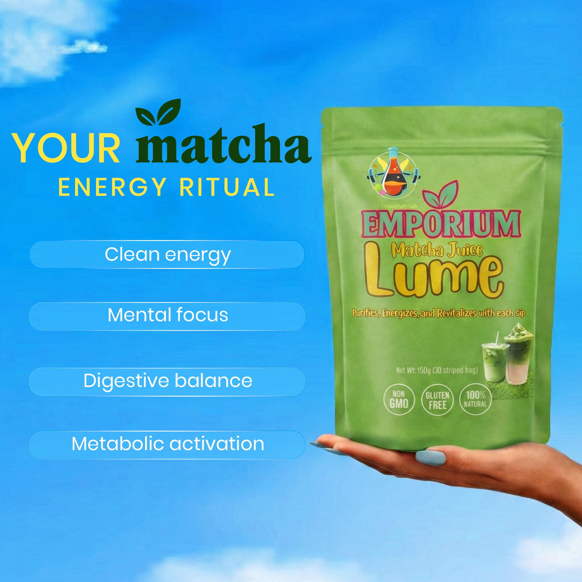 Lume Matcha – Plant-Based Wellness Drink Mix