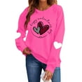 thumbnail image 3 of Royisotas Valentine's Day Sweatshirts for Women Plus Size Long Sleeve Pullover Tops,Crew Neck Womens Oversized Sweatshirts Gifts for Girlfriend, 3 of 10