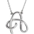 thumbnail image 2 of Letter O Script Initial 16" Necklace in 14k Yellow Gold, 2 of 4