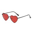 thumbnail image 1 of Guardurnaity Gafas de sol en forma de corazón de PVC, montura de metal dorado y lentes Tac para una elegante protección solar, montura negra Type3 NO3, 1 of 6