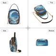 thumbnail image 3 of FORMRS Crossbody Bag for Women Quilted Travel Shoulder Cell Phone Purse with Chain Strap Handbag, Floral Moon, 3 of 7