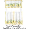 thumbnail image 3 of Newbridge Lemon Orchard Indoor/Outdoor Border Fabric Window Curtain Valance, Fresh Lemon and Citrus Leaf Stain Resistant, No-Iron Fabric Valance ,60” Wide x 15” Deep Valance, 3 of 4