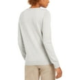 thumbnail image 2 of Charter Club Women's Argyle Crewneck Sweater Gray Size Large, 2 of 3