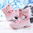 thumbnail image 4 of UngA Boy Girl Snow Boots Cold Weather Waterproof Non Slip Ankle Boots Warm Mid Calf Shoes Winter Boots Boys Girls (Little Kid/Big Kid),Size 12.5, 4 of 9