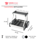 thumbnail image 4 of Escurridor de Aluminio Dos Niveles Sydney – Namaro Design, 4 of 5