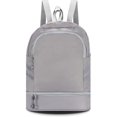 thumbnail image 1 of Mochila con cordón para gimnasio, impermeable, para viajes, senderismo, natación, bolsa deportiva con compartimento para zapatos para hombres, mujeres y niñas, 1 of 7