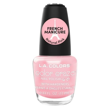 L.A. COLORS Color Craze Nail Polish, French Manicure, Natural Pink, 0.44 fl oz