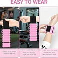thumbnail image 4 of Ankle Weights Set of 2(1 lb/2 lb Each) – Premium Adjustable Wrist & Ankle Weights for Women Men, Strength Training Silicone Bracelets for Swimming, Running, Pilates, Yoga, Gym, 4 of 8