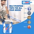 thumbnail image 6 of GripBlue Blue Painter’s Tape 1 Inch (0.94 in) x 60 Yards, 6 Rolls, Multi-Surface Masking Tape for Painting, Clean Removal, Indoor Outdoor, 6 of 7