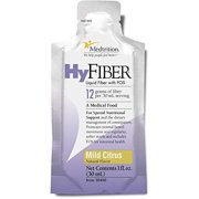 Medtrition Hyfiber Daily Liquid Fiber for Regularity and Soft Stools, 12 Grams Soluble Fiber, 1 Fl Oz, 25 Pack