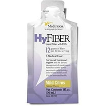 Medtrition HyFiber Daily Liquid Fiber Supplement for Regularity, 12g Soluble Fiber per oz, 25 Pack