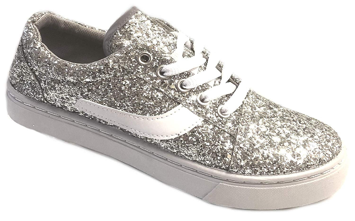 womens glitter canvas shoes