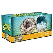 Break Open 2 Jumbo Geodes! Discover Crystal Treasure Hidden Inside These Rocks - Great STEM Science Gift for Mineralogy & Geology Enthusiasts of Any Age