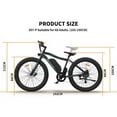 thumbnail image 2 of AOSTIRMOTOR 26" 500W Electric Bike for Adults,With Front Light, Fat Tire P7 36V 12.5AH Removable Lithium Battery,301 LB Weight Capacity,Black, 2 of 9