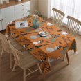 thumbnail image 2 of Halloween Witch Cats Pattern Rectangle Tablecloth 60"x84",Waterproof Polyester Rectangle Table Cloth, Wipeable Spillproof Polyester Tablecloth for Dining, Camping, Indoor and Outdoor, 2 of 5