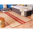 thumbnail image 4 of Chouhan Rugs Natural Jute Red Lined Rug Bohemian Rug Decor Rug Handwoven Rug Custom Rug Decorative Rug, 4 of 8