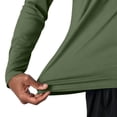 thumbnail image 2 of LIaqionyy Men's Hooded Shirts Sun Protection Long Sleeve Casual Athletic Lightweight Tops for Running Gym Workout, 2 of 5