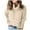 Khaki, variant on Womens Sweaters Knitted Solid roll neck Long Sleeves with Fitted Cuffs Sweater Autumn Women Lady Slouchy Sweater