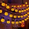 thumbnail image 5 of Black Hat Pumpkin Halloween String Lights Festive Atmosphere Creating Decorative Lamps For Holiday Setup, 5 of 5