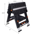 thumbnail image 2 of Portable Workbench with 2-in-1 Functionality, Heavy-Duty Aluminum Frame, Adjustable Height, Includes Clamps and Limit Blocks, 2 of 16