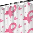 thumbnail image 3 of Pink Breast Cancer Shower Curtain 84"x72" ,Bathroom Decorative Shower Curtains Set with 12 Hooks,Modern Waterproof Washable Shower Curtain, 3 of 6