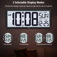 thumbnail image 4 of Reloj de pared digital WallLarge retroiluminado con temperatura de 14.5 pulgadas, 4 of 8