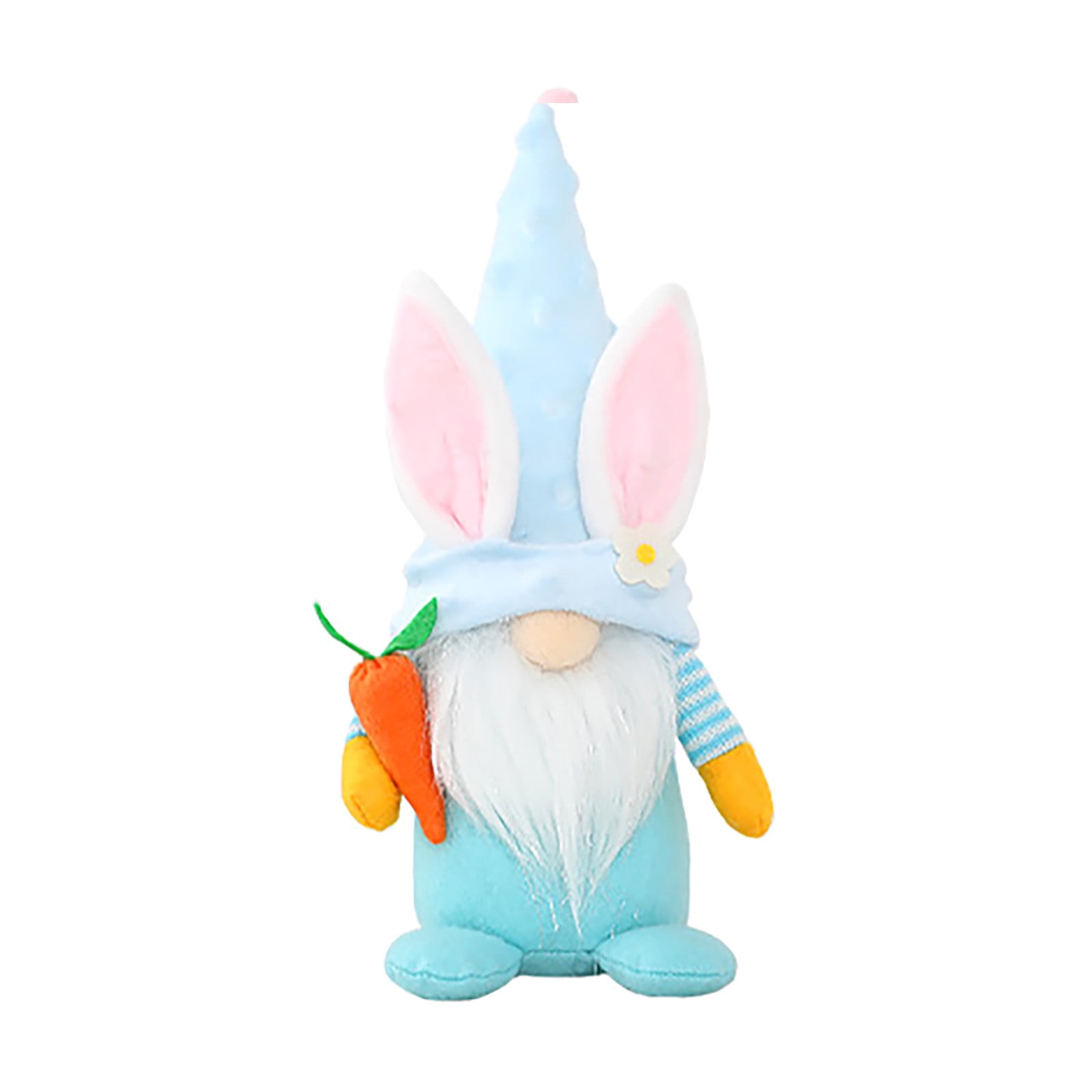Easter Bunny Carrot Dwarf Fairy Doll Decoration Household Supplies Bunny Dwarf Decoration Easter Faceless Plush Dwarf Family Party Childrens Toys 1PCS Easter Decor