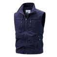 thumbnail image 5 of Utility Vest for Men with Pockets Summer, Outdoor Lightweight Outerwear Vest for Hiking Fishing Photo Work, Dark Blue XL, 5 of 5