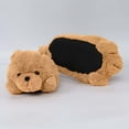 thumbnail image 4 of Tgbvmt Teddy Bear Slippers Plush Half Mop Thick Cotton Warm Cozy Indoor Home Floor Comfort Cute Winter Footwear Non-Slip Soft Plush Holiday Essentials Cute Gift for Family and Friends, 4 of 7