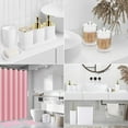 thumbnail image 5 of 26PC Bathroom Set - Gorgeous White Bathroom Set, Bathroom Accessories Set, Pink Shower Curtain Set with Bathtub Mats for Shower Tub, 5 of 14