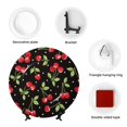thumbnail image 4 of Honeii Sweet Red Cherry Print Elegant Bone China Decorative Plate, Porcelain Plate,Art Crafts,Ceramic Ornaments for Home Office Wall Decor-7in, 4 of 6
