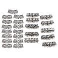 thumbnail image 1 of 25pcs / Lot Beads Anillos de cabellero Clip de brazalete de de cabellero ajustable Plata Salvador Anillos de pelo ajustables., 1 of 10