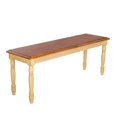 thumbnail image 1 of Banc de salle à manger Rustico de Primo International en bois vieilli, 1 of 5