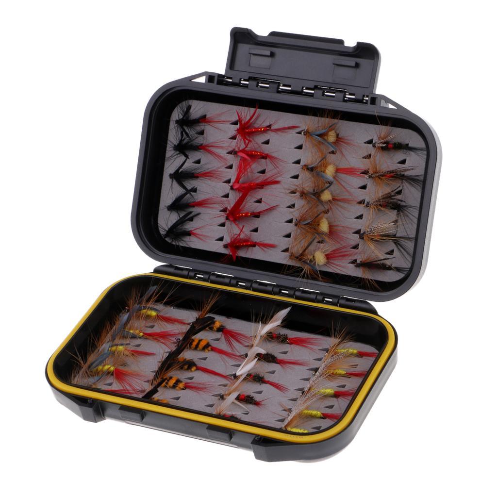 Conjunto De Ganchos Para Moscas De Pesca, 64 Peças, Aço Inox