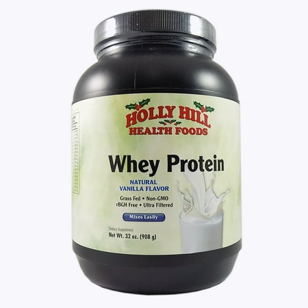 Holly Hill Health Foods, Whey Protein, Non GMO, Vanilla, 32
