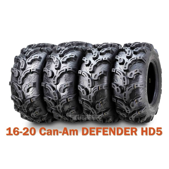 (4) WANDA 25X8X12 25X10X12 fit 16-20 Can-Am DEFENDER HD5 ATV Tire Set Super Mud