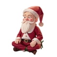thumbnail image 2 of JORIAE Desktop Ornament on Sale Christmas Santa Figurine | Christmas Figures Resin Santa Doll with Beard and Hat Bright Color Classic Santa Doll Window Display Props Room Fireplace Decor Home Decor C, 2 of 9