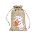 thumbnail image 1 of Bolsa con cordón para golosinas de Pascua, bolsa para envolver dulces, bolsa para galletas, bolsa para fiesta de Pascua Estilo H, 1 of 9