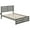 Gray, variant on Bowery Hill Farmhouse Solid Wood Full Bed w/ Footboard with USB Charger in White