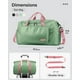thumbnail image 2 of Bolsa de viaje HOTOR para gimnasio con compartimento para zapatos, color verde, 2 of 2