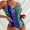 Purple Leopard, variant on Hot Leopard Swimsuit Women One Piece Sleeveless Swimwear Monokini High Waist Tankini 2024