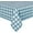 Teal and White Checkered, variant on Checkered Vinyl Rectangle Tablecloth, 60 x 102 Inch, 100% Waterproof Oil Proof Spill Proof PVC Table Cloth, Wipe Clean Table Cover for Dining Table, Buffet Parties, Coffee and White
