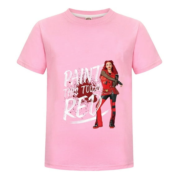 Red Princess Graphic Shirt for Kids – Descen-dants 4 Summer T-Shirt for Girls