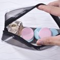 thumbnail image 1 of 5 Pack Clear Portable Cosmetic Makeup Bag PVC Zippered Toiletry Carry Pouch for Vacation, Bathroom and Organizing (Small, Transparent), 1 of 10