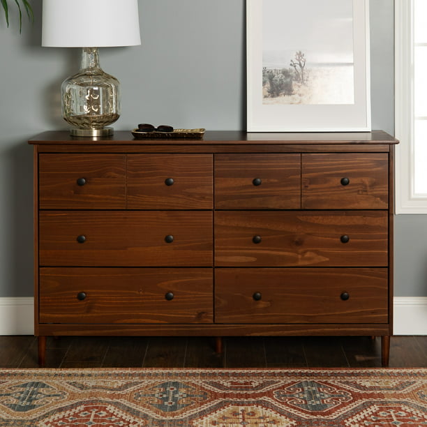 Manor Park Classic MidCentury Modern 6Drawer Solid Wood