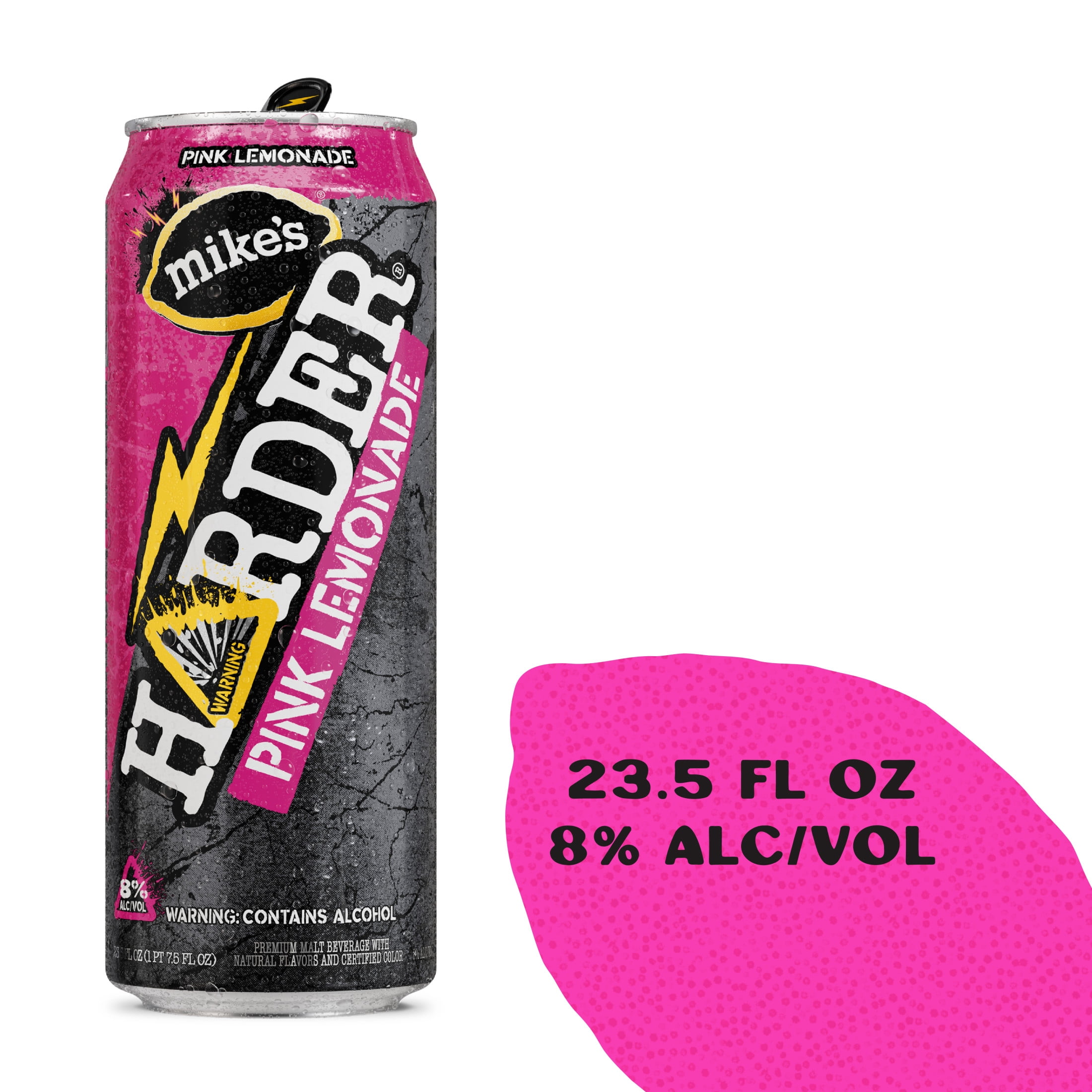 (2 pack) Mike's Harder Pink Lemonade, 23.5 fl oz Can, 8% ABV