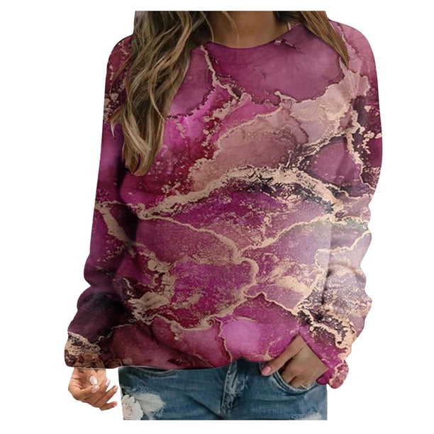 Sudadera Para Mujer Con Cuello Redondo, Moda de Otoño, Blusa Estampada de Manga Larga Para Mujer, Top Odeerbi ODB150099