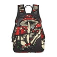 thumbnail image 1 of Disketp Red Mushrooms Mochila Ligera e Impermeable, Mochila de Día Resistente para Viajes, Senderismo y Uso Diario para Hombre y Mujer, 1 of 7