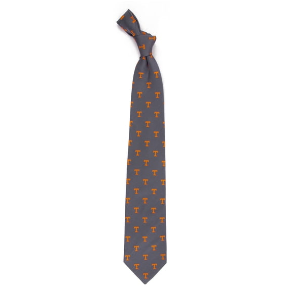 Men's Gray Tennessee Volunteers Echo Woven Silk Tie