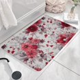 thumbnail image 3 of Pioneer Flower Floral Print Flannel Non Slip Door Rugs,Washable Door Mats Indoor,Decorative Door Mats,Dirt-Resistant and Absorbent Doormat for Entrance,Bedroom,Kitchen,Bathroom,31.5"x17", 3 of 4